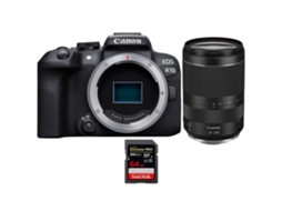 Eos R10 + Rf 24 240mm F4 6.3 Is Usm + 1 Sandisk 64gb Uhs ii 300mb/s Máquina Fotográfica Híbrida Aps c + Ebook Pricedirect CANON