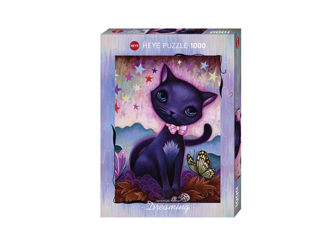Puzzle 1000 peças Ketner, Gato Preto (Idade minima recomendada: 9 anos)