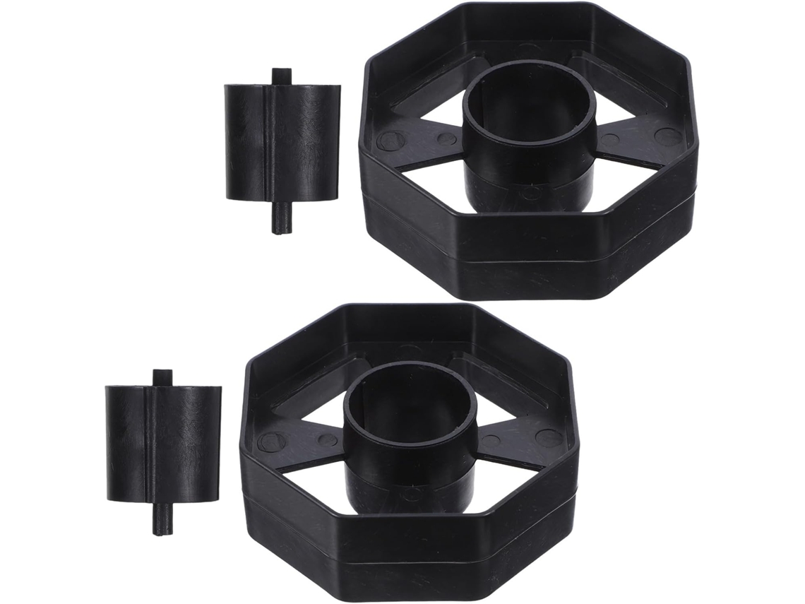 Conjunto De 2 Dispensadores Fita Adesiva Plástico Preto Com Roda Corte Compacta E Durável Para Uso Doméstico Ou Em