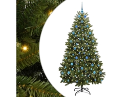 Árvore De Natal Artificial Articulada Com Base Vidaxl Verde Pvc (210 Cm)