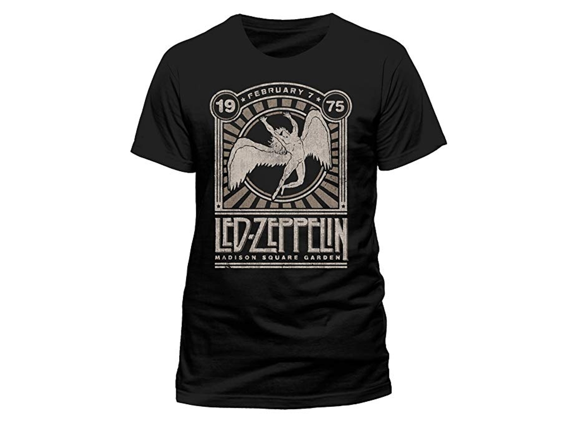 T-Shirt ROCK OFF Led Zeppelin - Madison Square Garden Preto (Tamanho: XL)