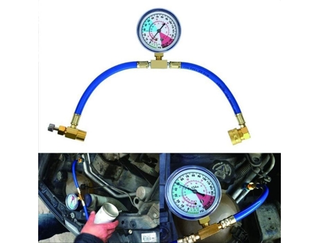 Kit de mangueira de carregamento Maso R134A A-C com medidor de medição para líquido refrigerante de ar condicionado de carro 17 SSS