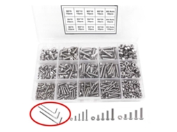 Kit De Parafusos E Porcas De Aço Inox Com Cabeça Chata E Chave Allen M3 M4 M5 Para Automóveis 500pcs