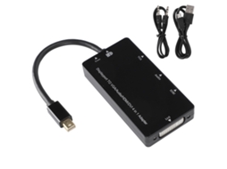 Cabo De Conversão (mini Dp Para Hdmi Dvi Vga 4 Em 1)