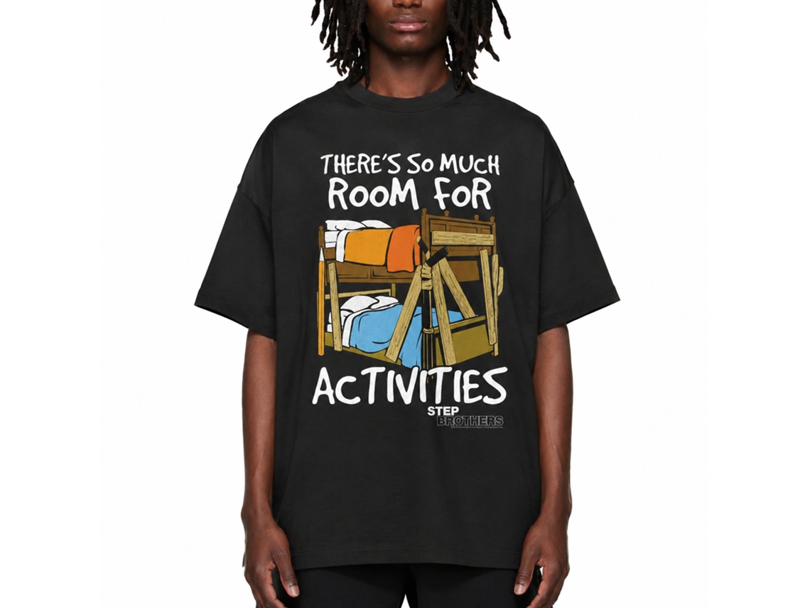 Rockinstone Step Brothers Movie Room For Activities Black Adult T-shirt Size:m