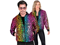 Bomber fashion multicolor com estampa animal para adulto