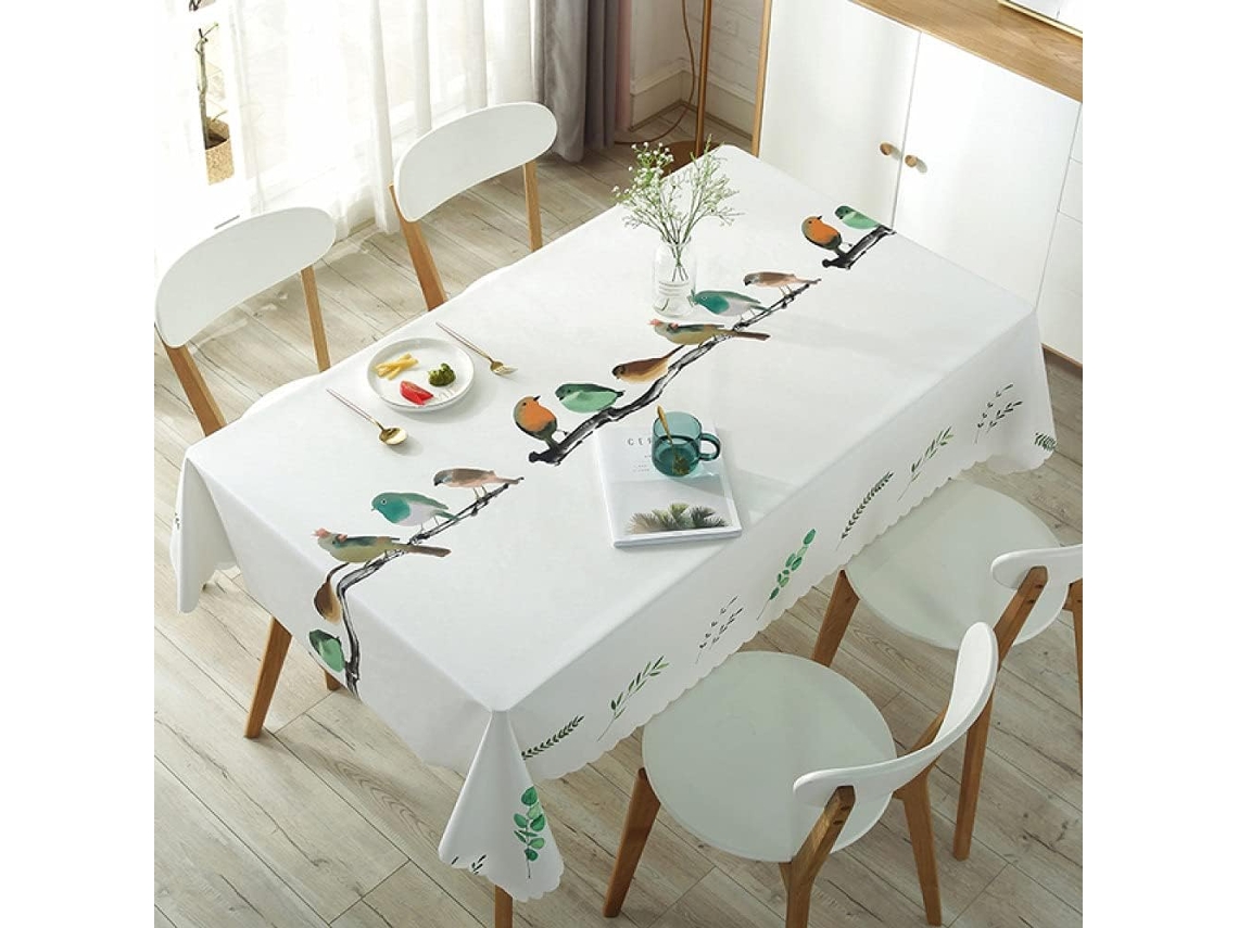 Toalha De Mesa Retangular Impressa Em Pvc Impermeável.