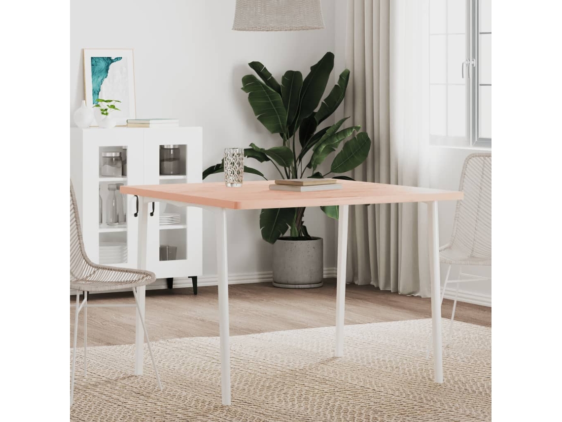 Vidaxl Tampo De Mesa Quadrado 90x90x2,5 Cm Madeira De Faia Maciça