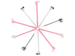 Canetas Rollerball Em Gel Em Formato De Animais, 10 Unidades
