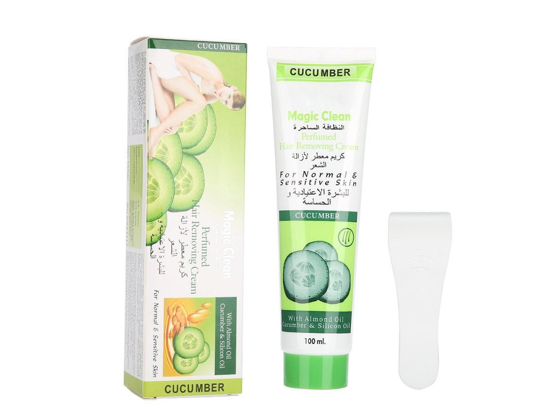 Creme Depilatório Suave e Natural 2026, 100g, Pepino, Hidratante, Unissex