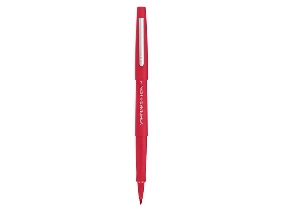 Caneta com Ponta de Fibra PAPERMATE Flair Original Ponta Média de 1 mm (Vermelho)
