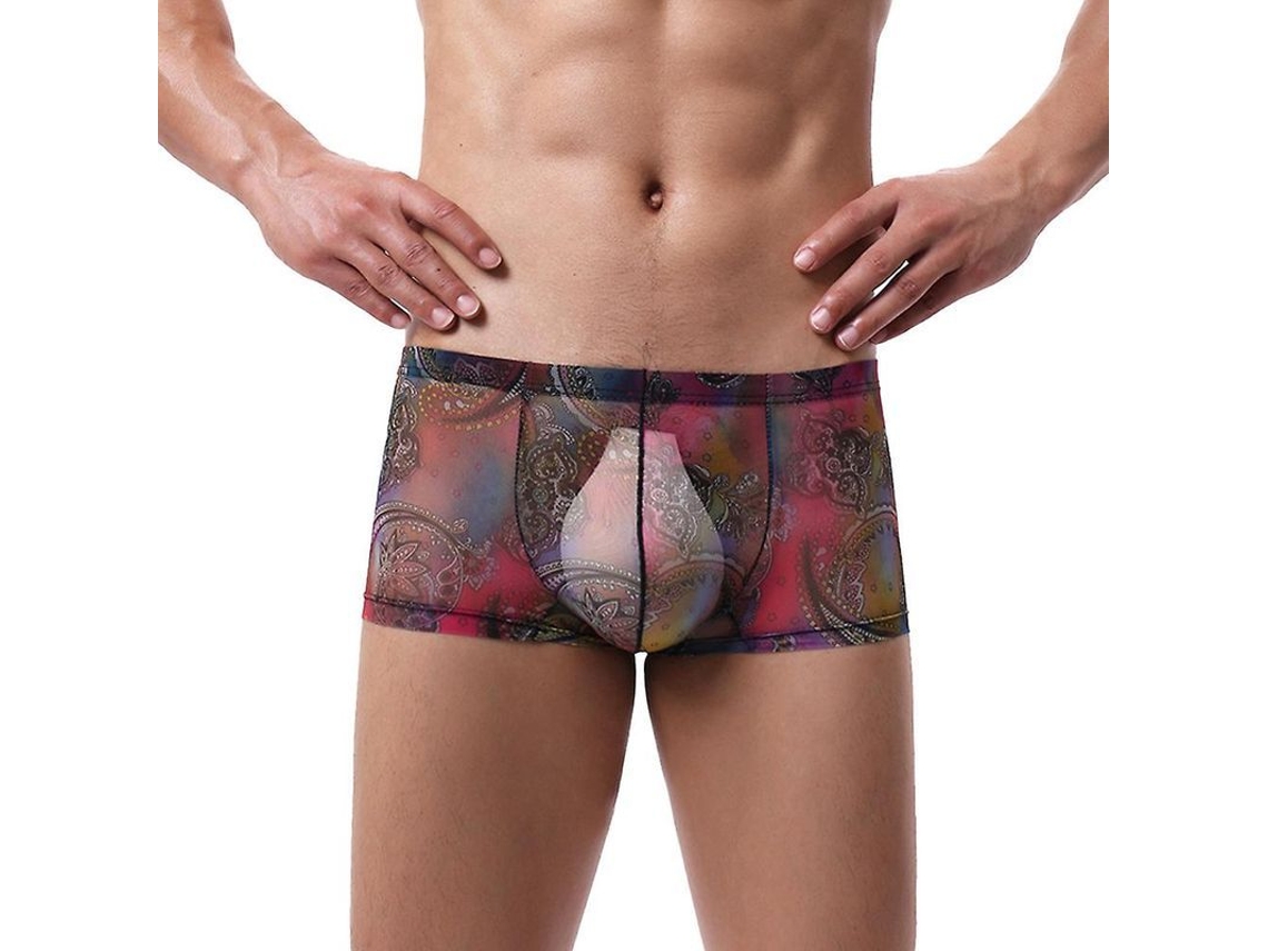 2026 calzoncillos Boxer Hombre Sexy de Flores Suaves Ropa Interior Troncos Algodon