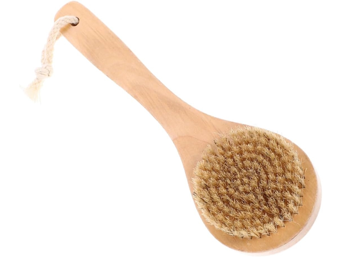 Escova De Banho Toyandona Soft Breath Em Madeira Natural Para O Corpo, Esfoliação E Limpeza Suaves
