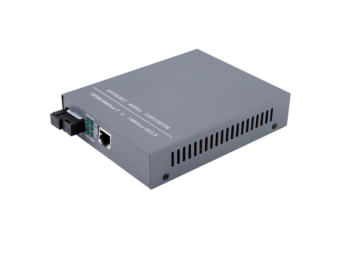 Aetheria 2pcs Conversor de Mídia de Fibra Gigabit 10/100/1000m com Porta Sc e Rj45 Ieee802.3z/ab