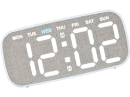 Despertador Digital Para Quarto, Relógio De Mesa Elétrico Com Vários Dias Da Semana, Visor De Temperatura Led