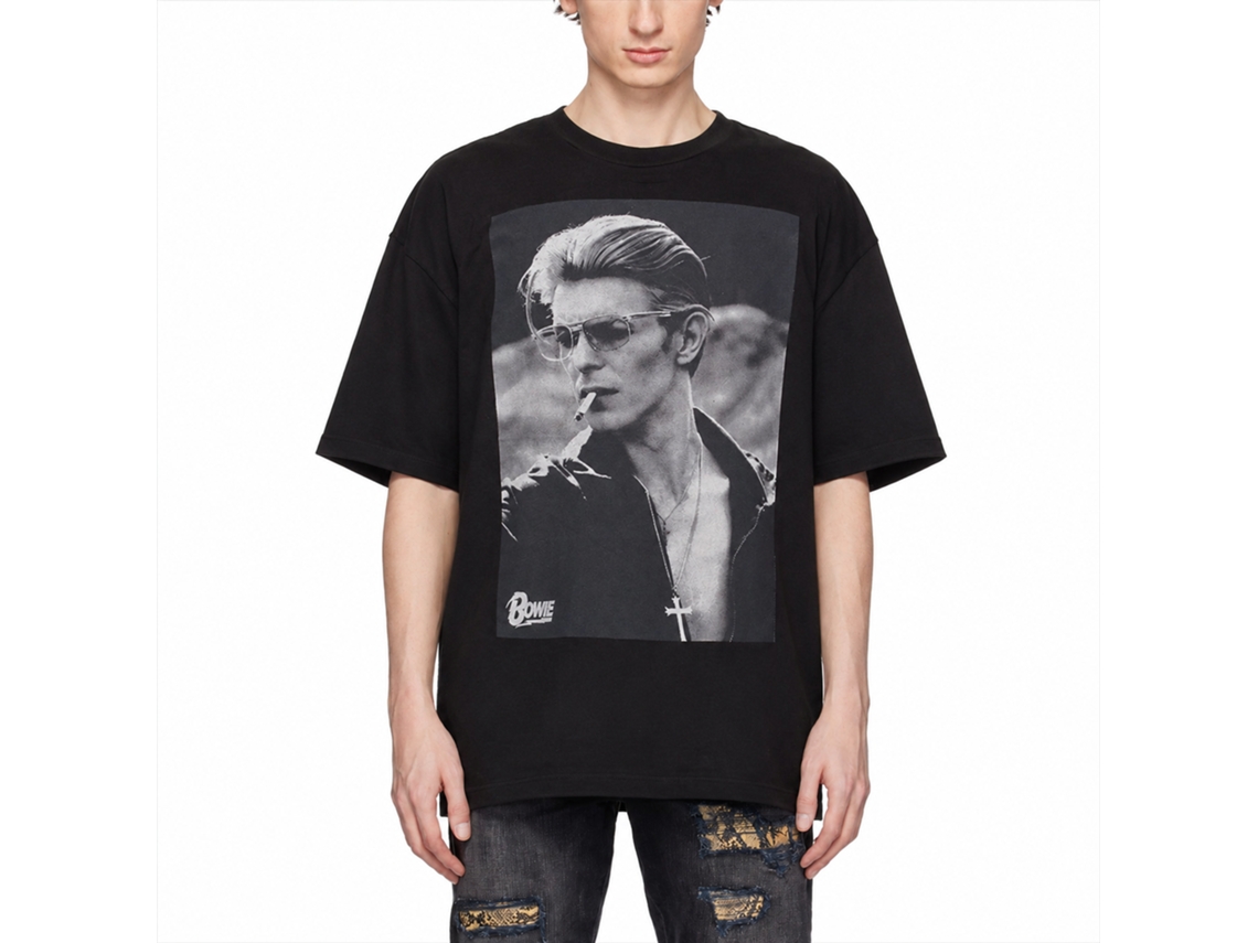 David Bowie Smoking Photo T-shirt Unisex Adults Size:xl