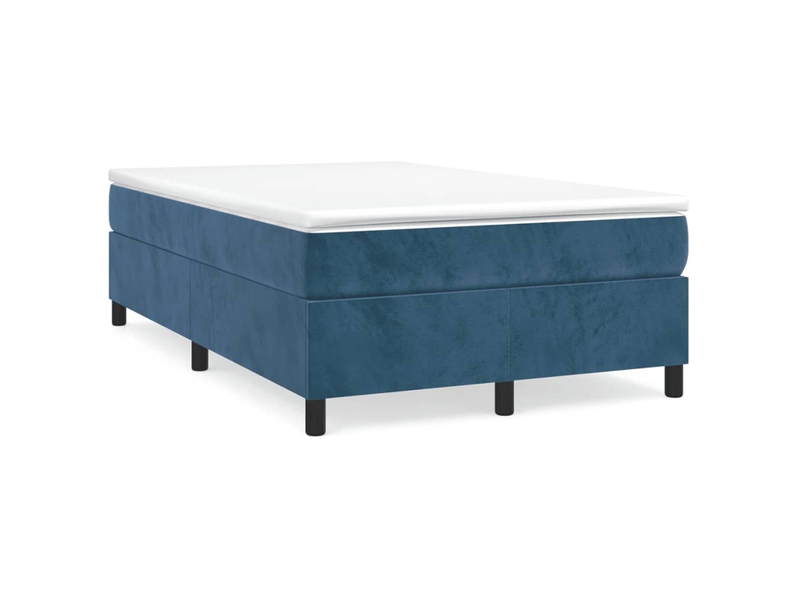 Estrutura de Cama com Molas 120x200 Cm Veludo Azul MAISON EXCLUSIVE