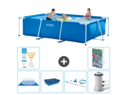 Intex Piscina Com Estrutura Retangular - 300x200x75 Cm - 7-peças S51