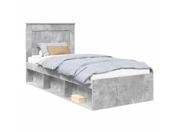 Estrutura da Cama com Cabeceira Concreto 90 X 200 Cm MAISON EXCLUSIVE