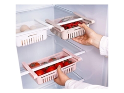 Organizador de gavetas retrátil S/MARCA para geladeira, para vegetais e frutas, 4 peças