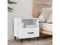 Vidaxl Mesa De Cabeceira Derivados De Madeira Branco