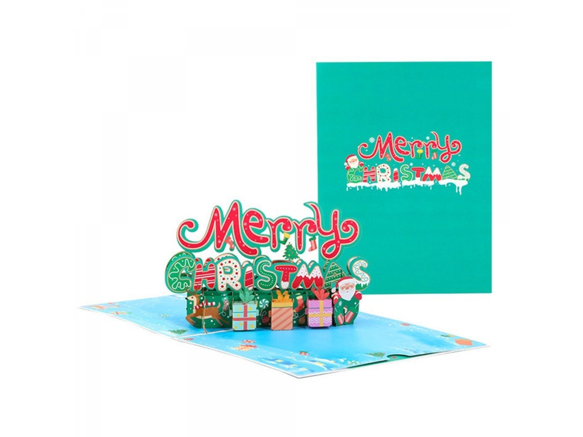 Cartão De Parabéns Pop Up De Natal Aquaforge