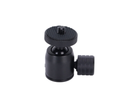 2026 cabeza de Bolita Mini para Trípode Con Adaptador de Zapata Fría, Giratoria 360 Grados, para Cámara