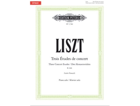 Livro Trois Etudes De Concert De Franz Liszt (inglês)