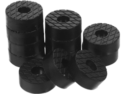Conjunto De 12 Peças De Almofadas Antiderrapantes De Borracha Preta Para Pés De Móveis Redondos.