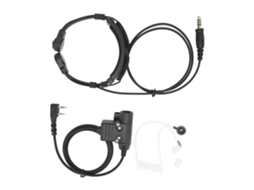 Aetheria auricular U94 Ptt com Controle de Garganta Redução de Ruído Ajustável para Walkie Talkie Kenwood Tk 3107