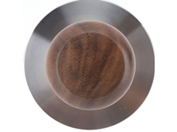 Prensa De Café Com Cabo De Madeira, Aço Inoxidável, Base Plana Removível, Martelo Para Pó De Café Para Casa, Loja, Presente, 51 Mm Aquaforge