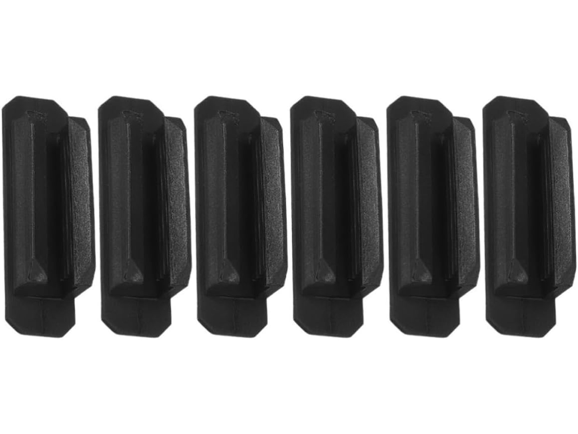 Stobaza 6 - Clipes de Silicone Adesivos para Canetas, Suporte Portátil e Durável para Acessórios de Mesa em Ambientes Fechados