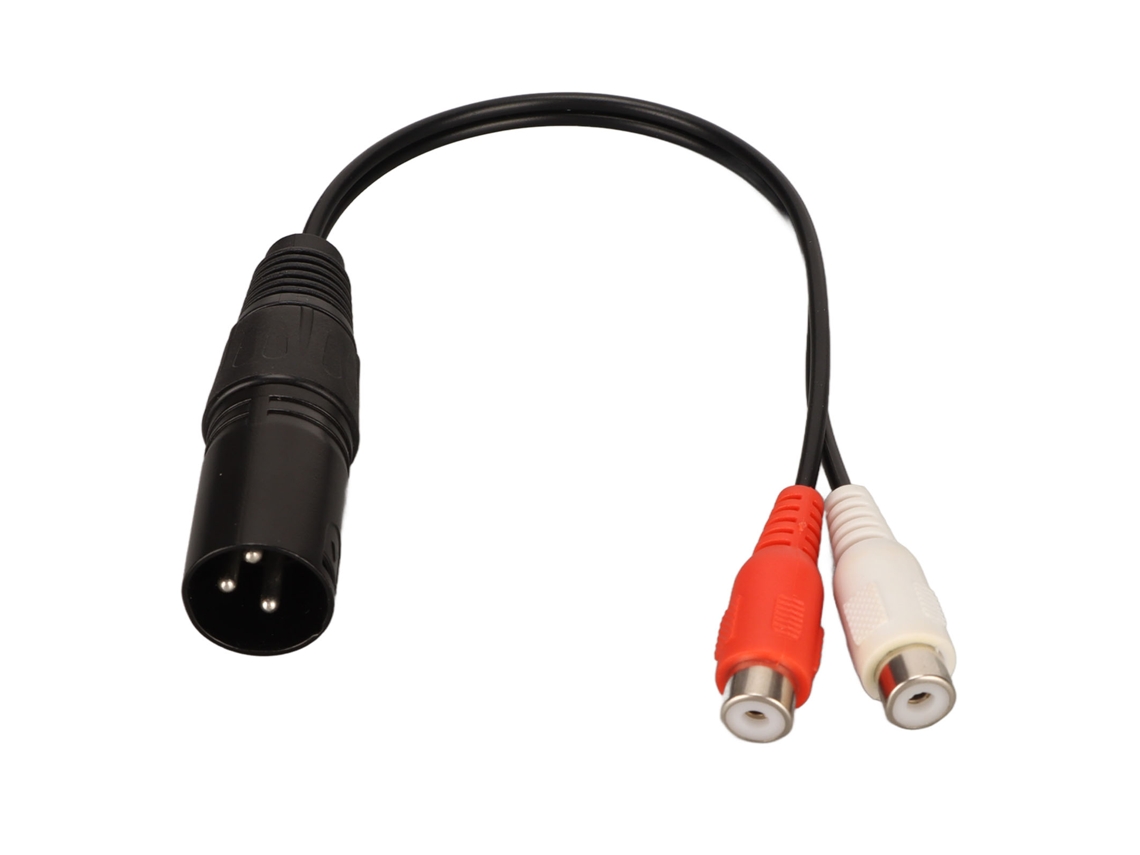 Cabo Xlr Macho 3 Pinos para 2 Rca Fêmea LAXISCREED