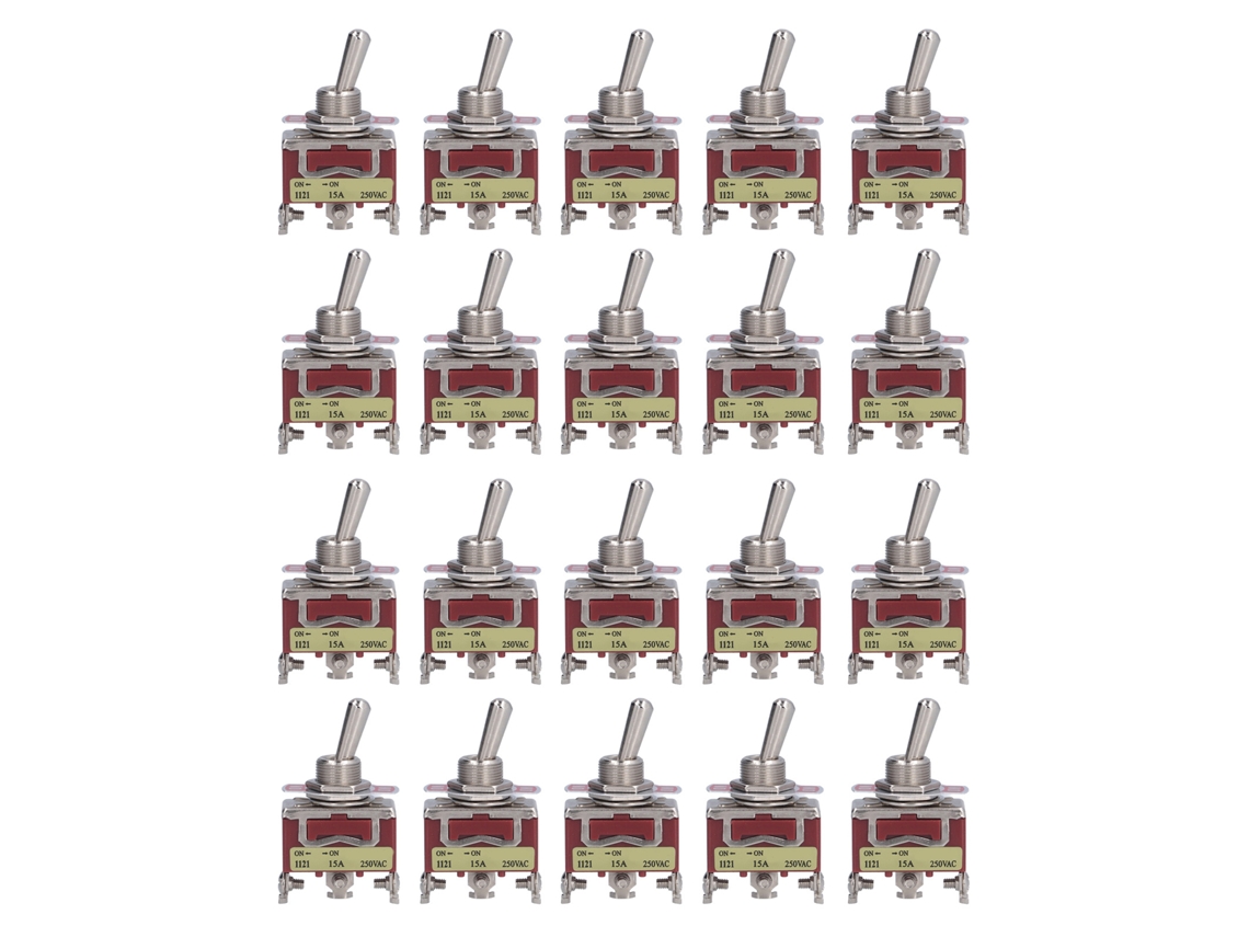 Interruptor Toggle Pesado 3 Pinos Com Alça Aço Inox Ac