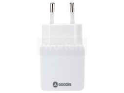 Adaptador Viagem GOODIS 5V-2.4A Branco