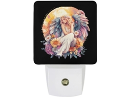 Luz noturna LED Angelsflowers com sensor crepuscular