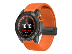 Bracelete para Garmin Forerunner 970 silicone bicolor, fivela de aço verde limão XIAOMOYU