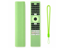 Capa De Silicone Verde Fosforescente Para Comando De Tv Compatível Com Toshiba Série Ct-erf_dae