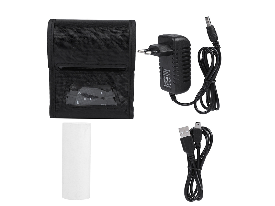 Impressora Térmica Portátil Sem Fio Bluetooth Para Bilhetes Ios/android 110-240v