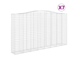 Gabion Basket, Gabion Baskets Vidaxl Prateado Ferro (400 X 50 X 220/240 Cm)