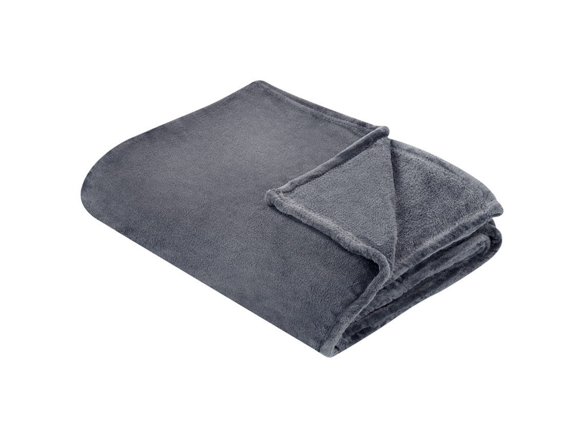 Colcha Decorativa Beliani Bayburt De Poliéster Gris 200x220x1