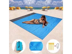 Toalha de Praia Piquenique Impermeável 200x210 Cm Anti Areia Dobrável Portátil Praia Piquenique Jardim AOZORZ