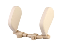 2026 almofada Cabezal Coche Memory Foam Ajustable Niños Pasajeros Viajes Largos Beige