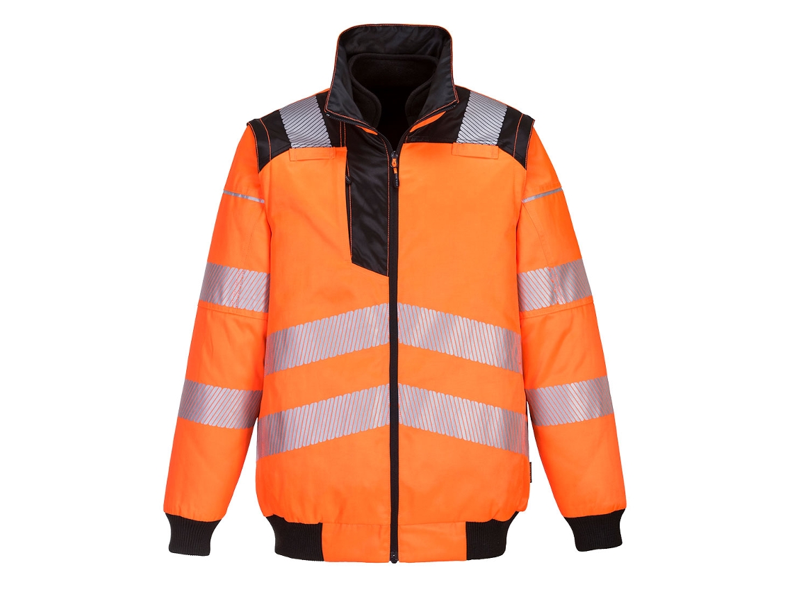Jaqueta Pw3 High Visibility 3 Em 1 / Amarelo Preto / M Portwest