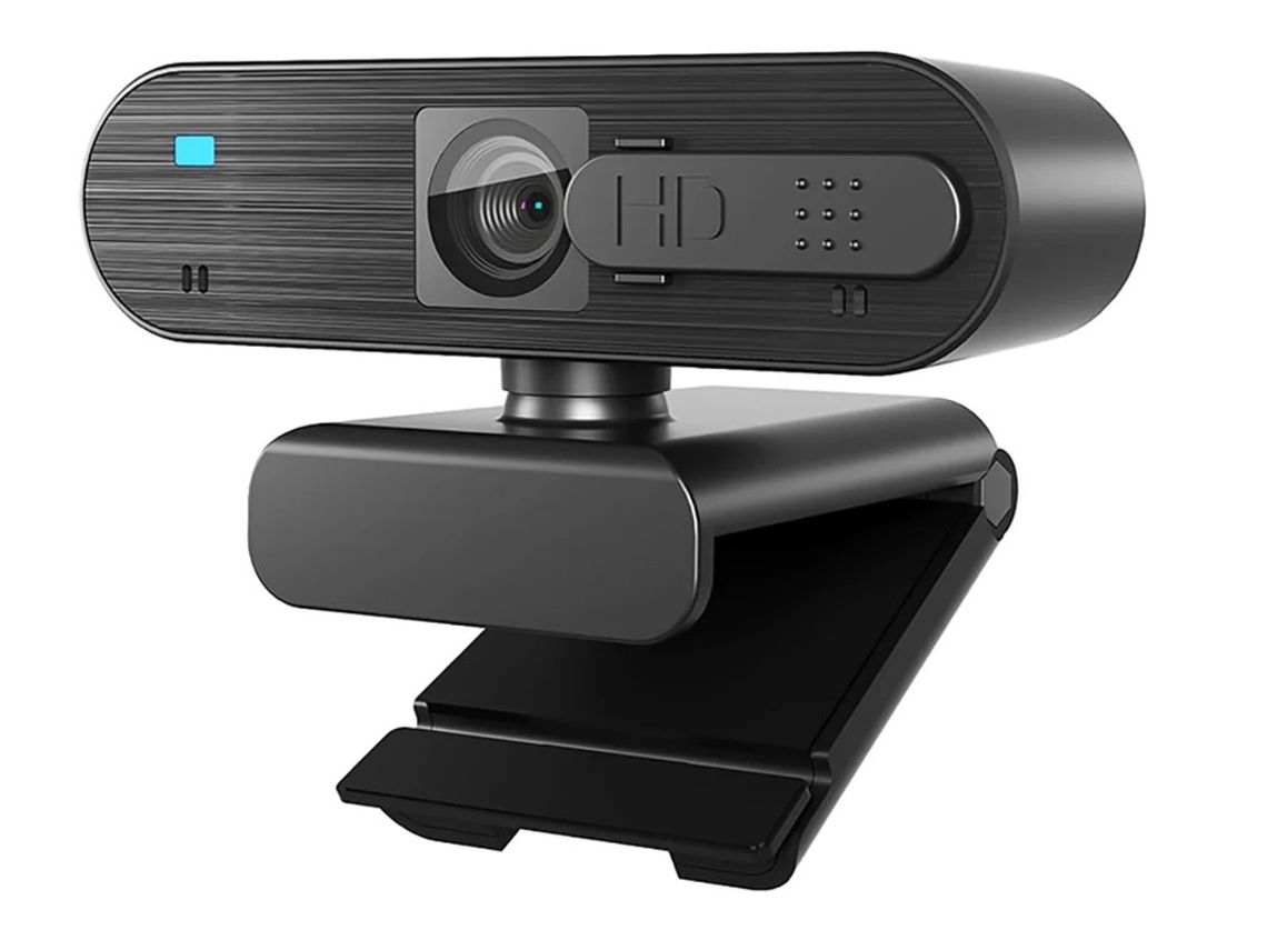Webcam Bestvite H703b 1080p com microfone e capa de privacidade para laptop, 2 microfones, foco automático, preta