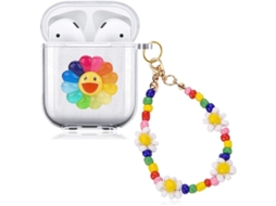Capa Protetora de Glitter Transparente para Airpods 1ª e 2ª Geração | S/MARCA