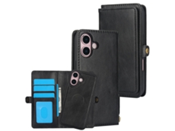 Capa Carteira Hanman Com Fecho Magnético E Compartimentos Para Cartões Para Iphone 17