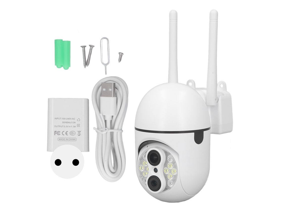 Câmera Wifi 1080p Com Detecção De Movimento E Visão Noturna Para Casa E Escritório