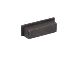 Conjunto de 6 Puxadores para Móveis em Zamac com 64mm de distância central, preto vintage HARDWAREXCHANGE