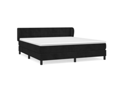 Box Spring Bed, Box Spring Beds Vidaxl Preto Veludo (180 X 200 Cm)